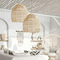 Arturesthome Rattan Woven Pendant Light Shades