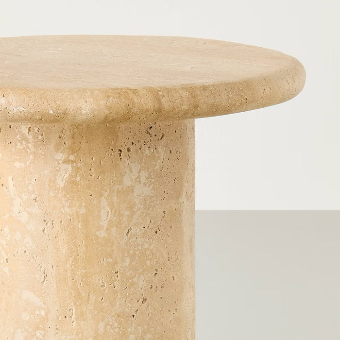 Small Round Travertine Accent Table - Hearth & Hand™ with Magnolia