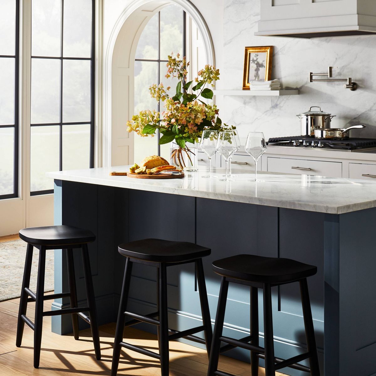 Haddonfield All Wood Backless Counter Height Barstool - Threshold