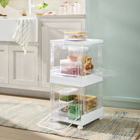 Brightroom Stackable Collapsible Storage Cube with Doors, White