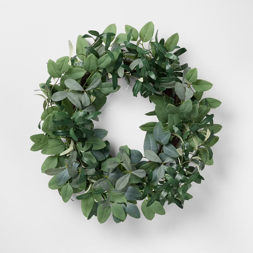Mixed Herb Artificial Wreath - Threshold designed with Studio McGee