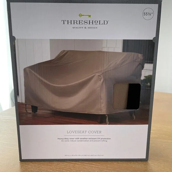 Threshold Loveseat Cover Brown 55 1/2'' 1 Count